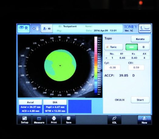 OA 2000 Topo screen